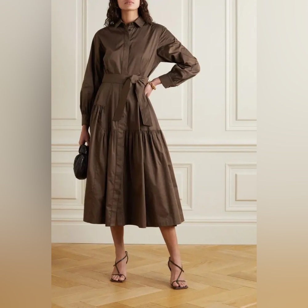 Max Mara Olimpia Shirtdress Brown size 2